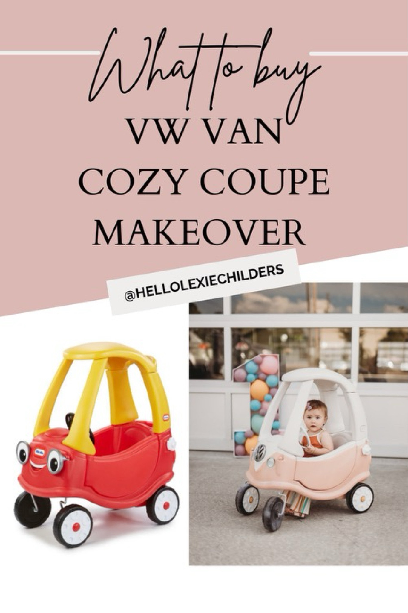 Everything you’ll need for a VW bus cozy coupe makeover! Upcycle old toys and make them beautiful again! I’ve linked every item from Amazon, Walmart, and Etsy (for custom items). Not all of these items are required but some are absolutely necessary. I’ll post a before and after of my cozy coupe makeover soon! Waiting on some accessories to come in. First birthday gift! 

#LTKkids #LTKbaby #LTKfamily