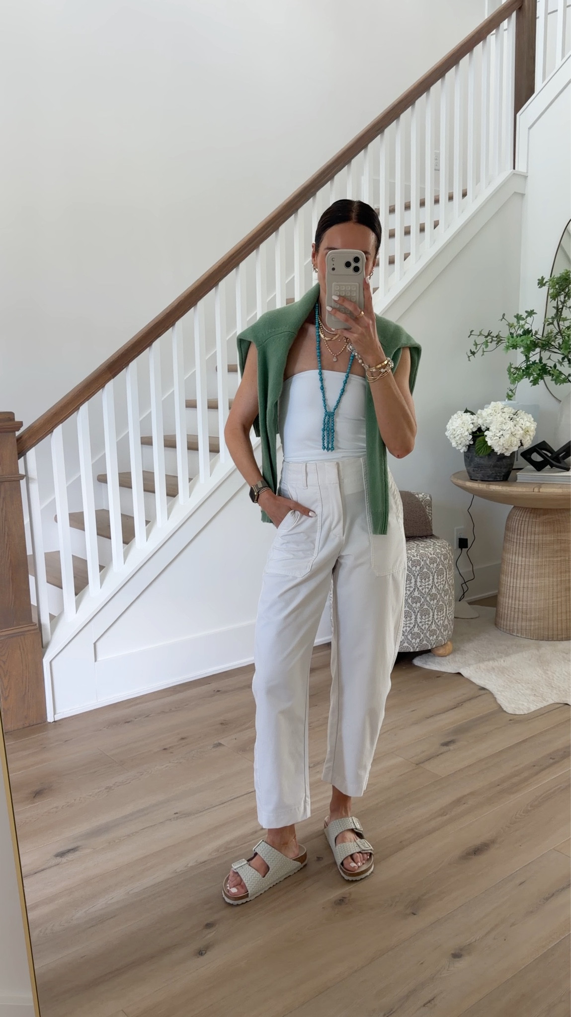 Todays outfit- I’m wearing xs in top and 0 in pants. I am wearing nippies with this top 

#LTKdayinmylife #LTKOver40 #LTKgrwm