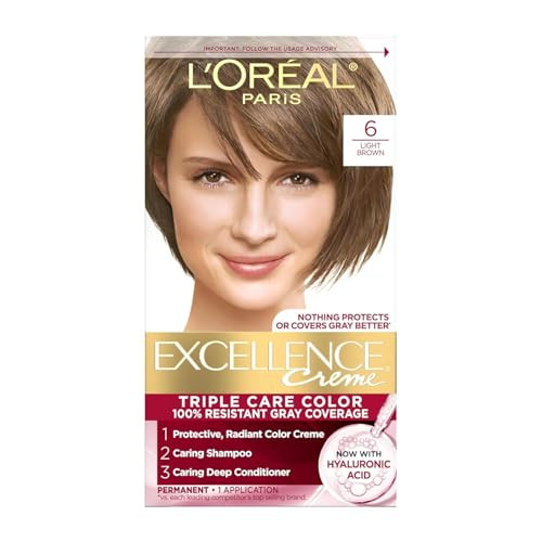 L'Oreal Excellence Creme, Light Brown [6] 1 Each (Pack of 3) | Amazon (US)