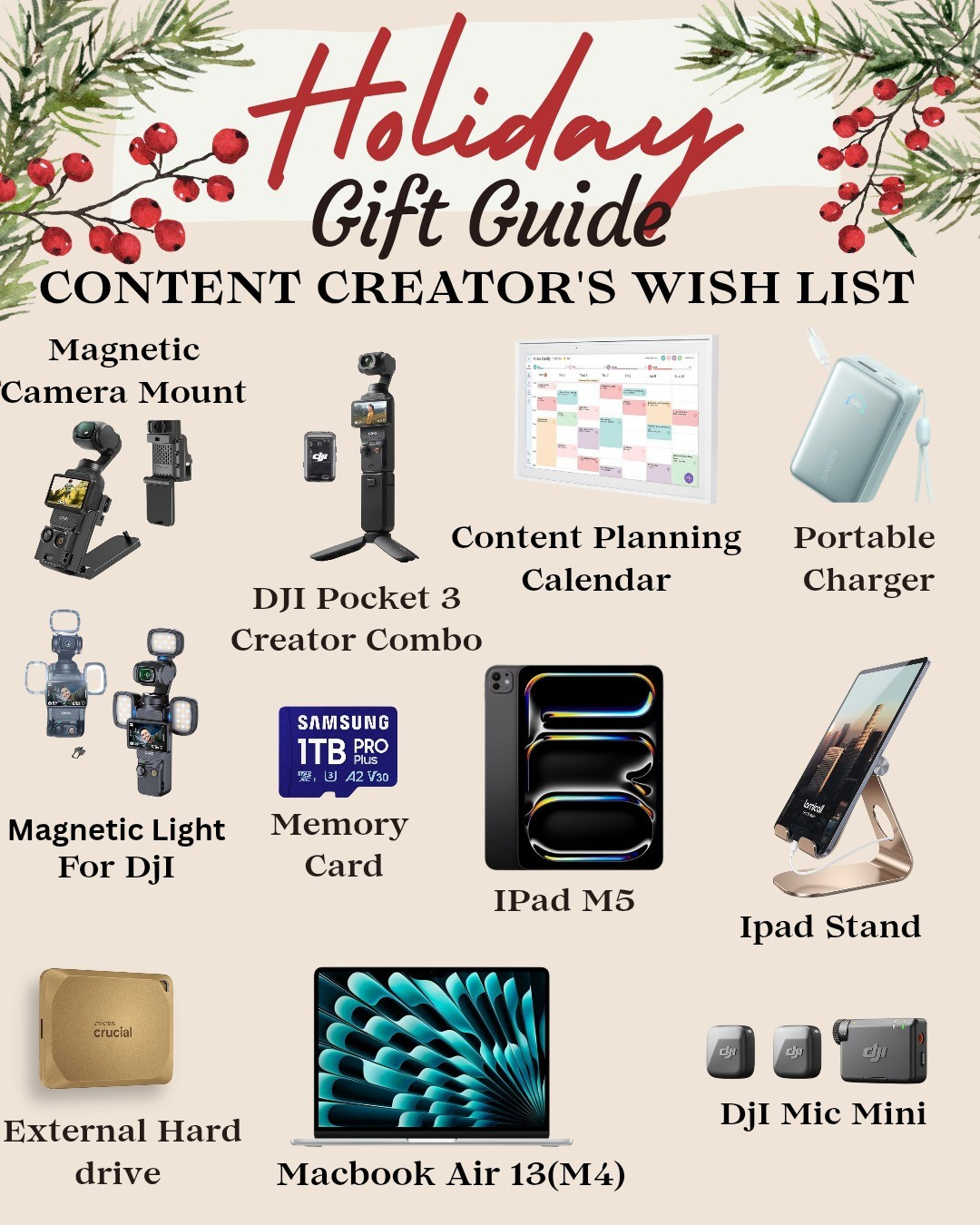 Shopping for a content creator? Here are the must-have tools, gadgets, and creator-approved gifts every influencer, vlogger, and digital storyteller will love.Tap to shop my top picks!#HolidayCreatorGifts #CreatorGiftGuide #CreatorMustHaves

#LTKHoliday #LTKGiftGuide #LTKCyberWeek