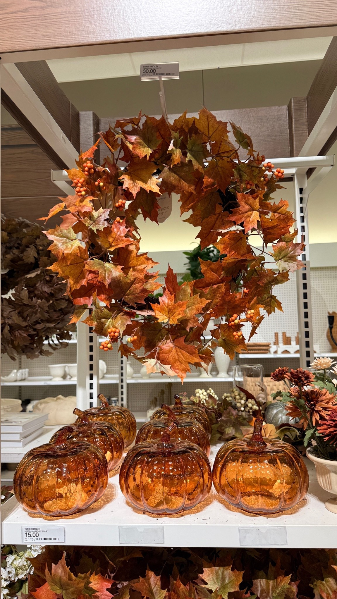 Target fall finds wreaths and pumpkins #target #targethome