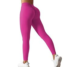YEOREO Gym Leggings for Women V Back Workout Leggings Scrunch Butt Lifting Leggings for Women Hig... | Amazon (US)