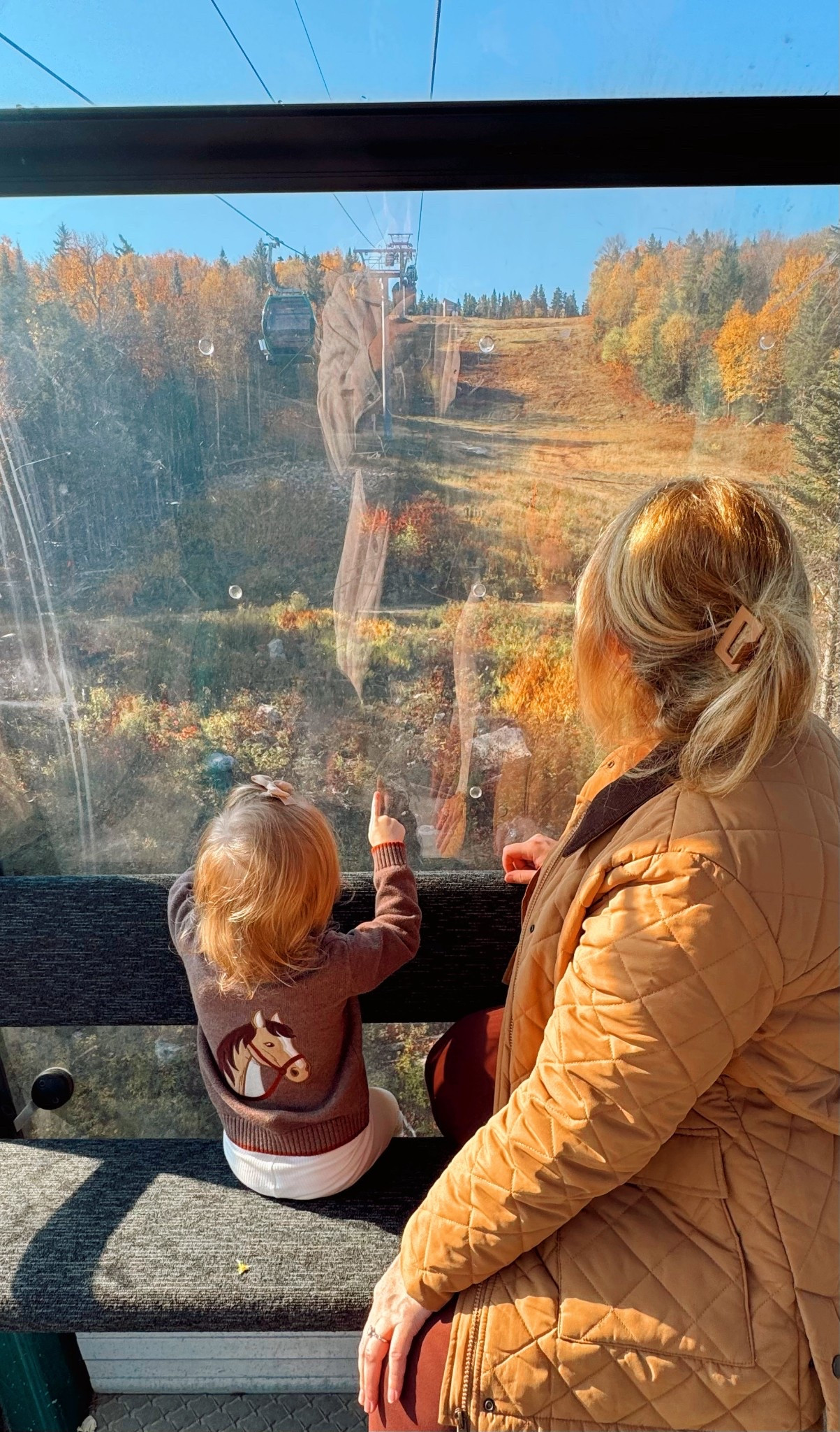 Leaf peeping with my little bestie 🍁🍂 barn jacket, maternity jumpsuit, toddler fall fashion, equestrian style 

#LTKKids #LTKFamily #LTKBump
