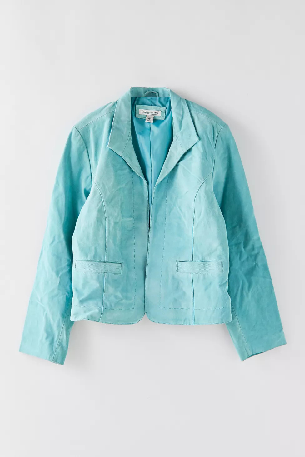 Vintage Open Front Leather Jacket | Urban Outfitters (US and RoW)