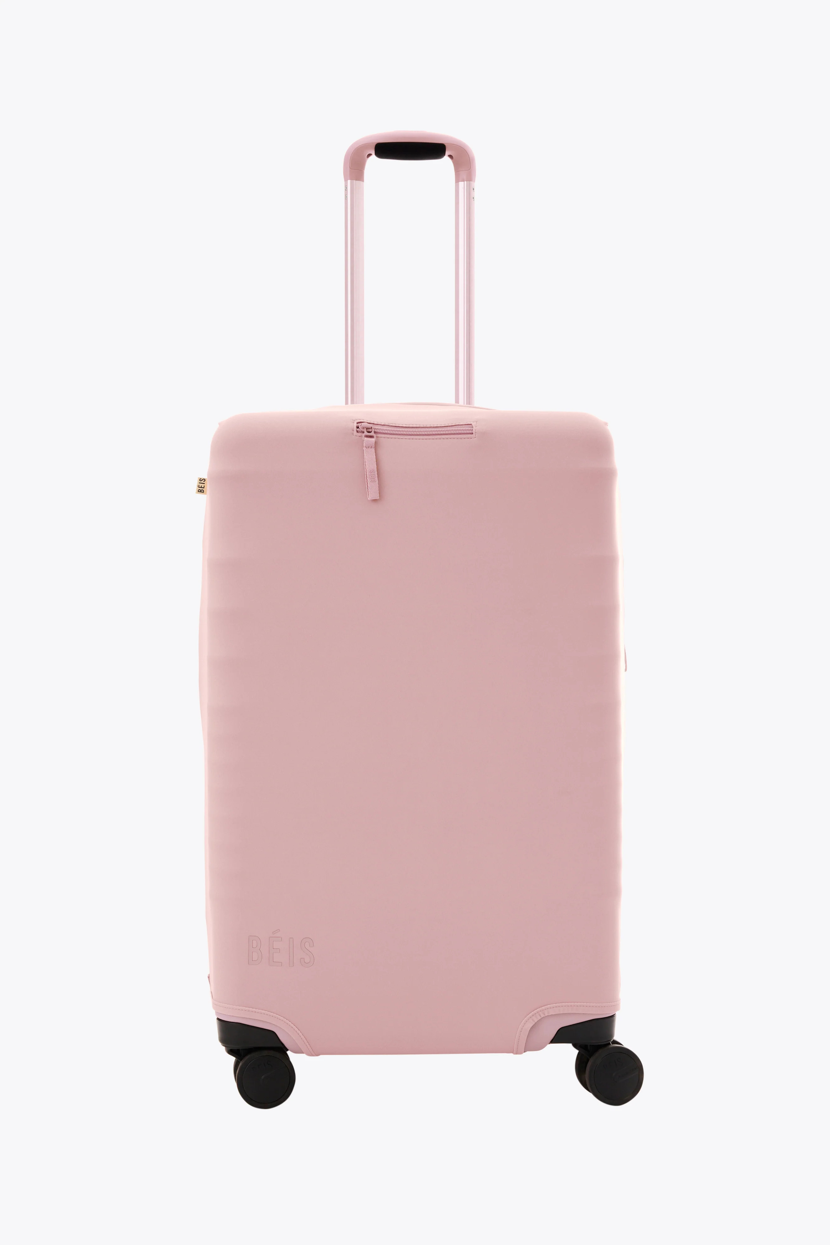 BÉIS 'The Medium Check-In Luggage Cover' in Atlas Pink - Pink 26" Check-In Luggage Cover Protect... | BEIS