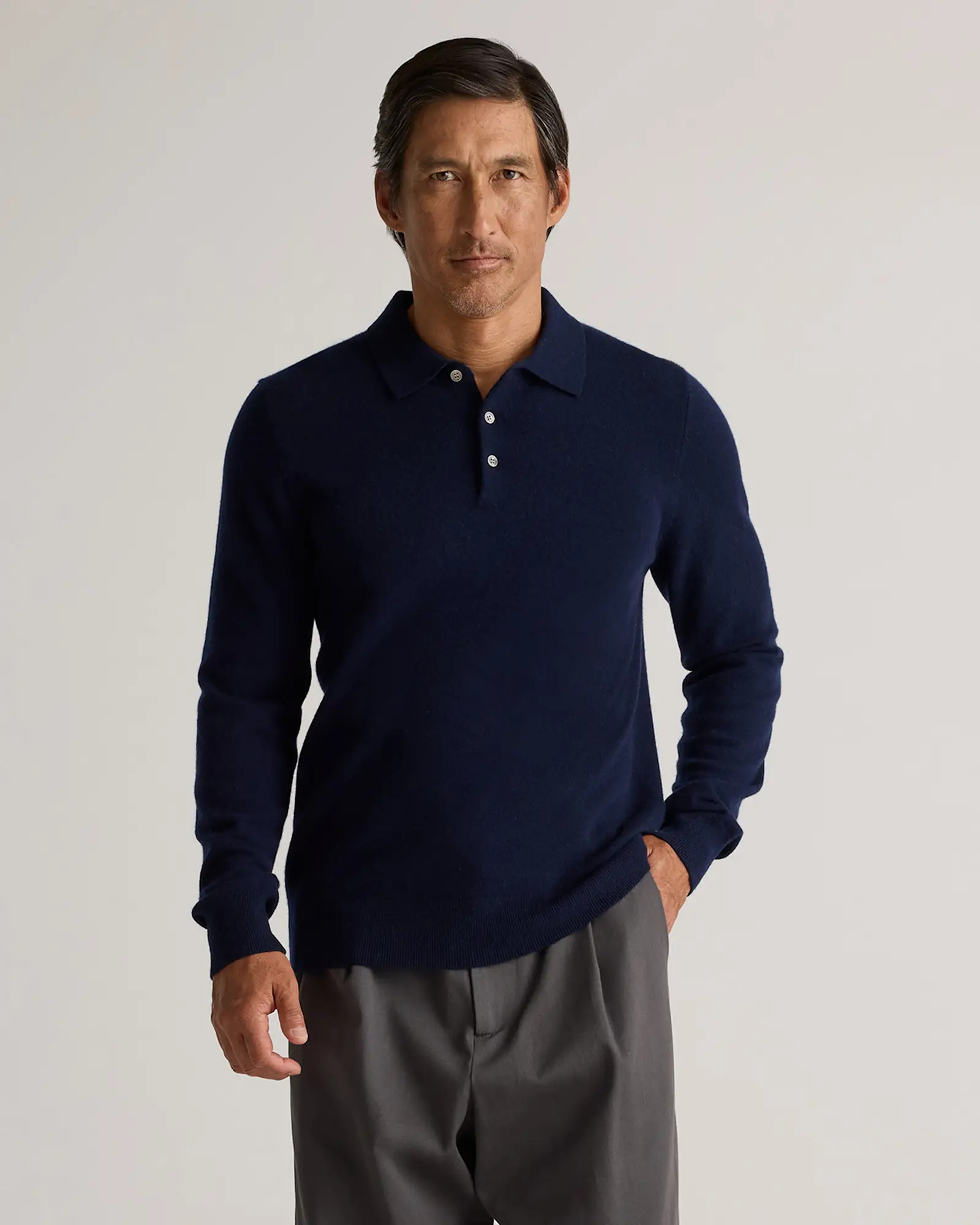 Mongolian Cashmere Polo Sweater | Quince