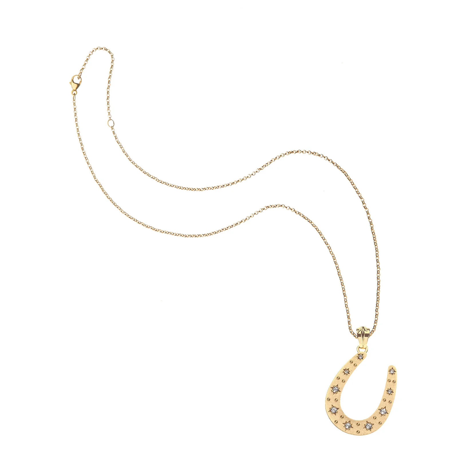 LUCKY Starry Horseshoe Pendant | Jane Win
