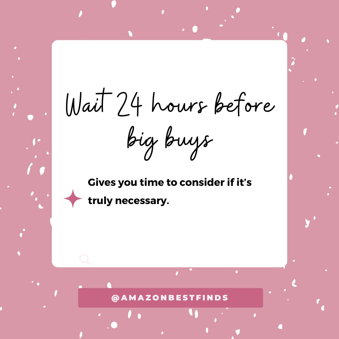 Impulse buys? Not today. ✋
Give it 24 hours to make sure it’s something you really want. It’s a game-changer for mindful spending. 💸✨
#SmartShopping #AmazonBestFinds #BudgetTip #MoneyMindset #ShopSmart

#LTKSaleAlert #LTKStyleTip #LTKFamily