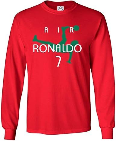 Portugal Legend Ronaldo Ronaldo Portugal Youth Long Sleeve Red T-Shirt | Amazon (US)