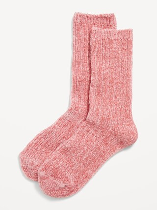 Metallic Chenille Crew Sock for Women | Old Navy (CA)