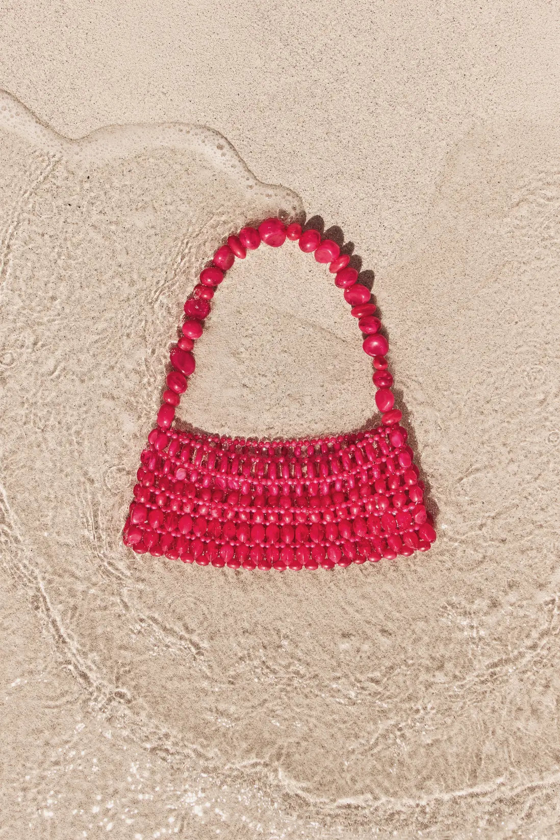 Fuchsia Beaded Shoulder Bag | PrettyLittleThing UK