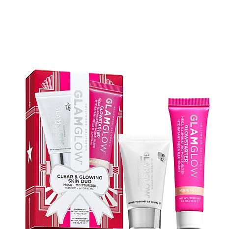 GLAMGLOW Clear and Glowing Skin Mask and Moisturizer Duo - 9803676 | HSN | HSN