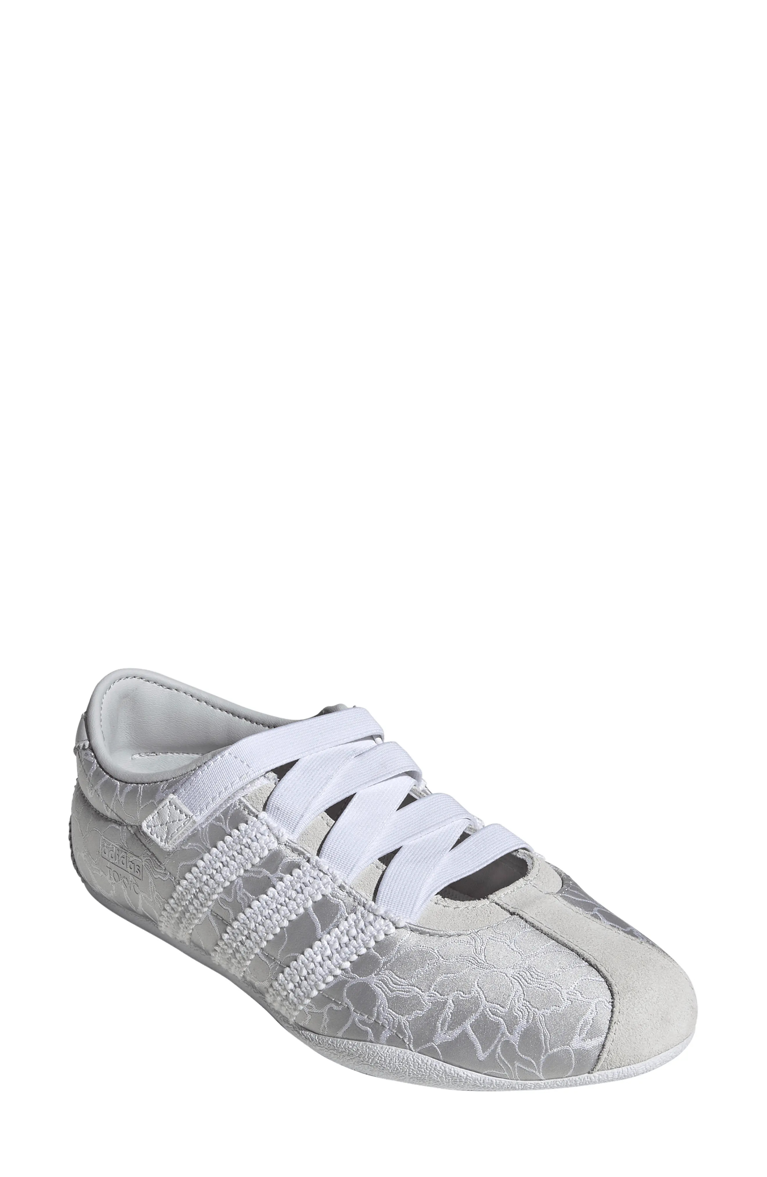 adidas Tokyo Sneakerina in Cream White/Red/Gold Met. at Nordstrom, Size 9.5 | Nordstrom