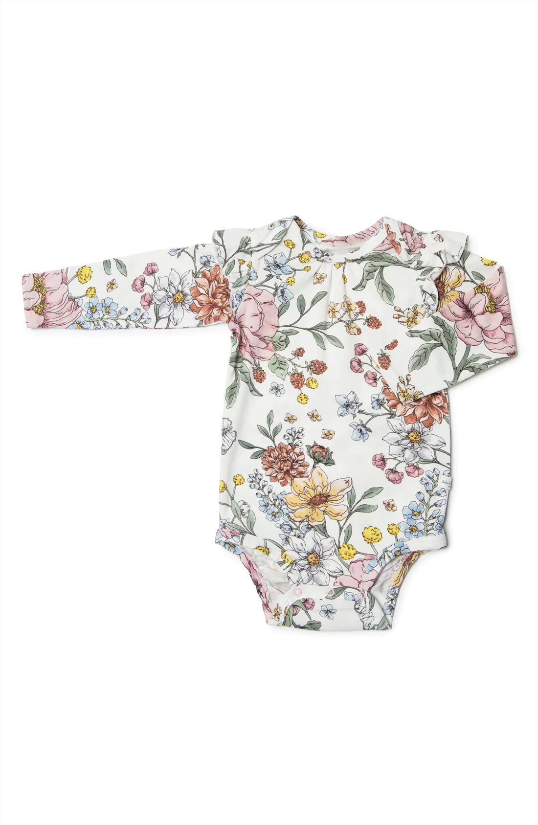 Ruffle Long Sleeve Bodysuit | Loulou Lollipop 