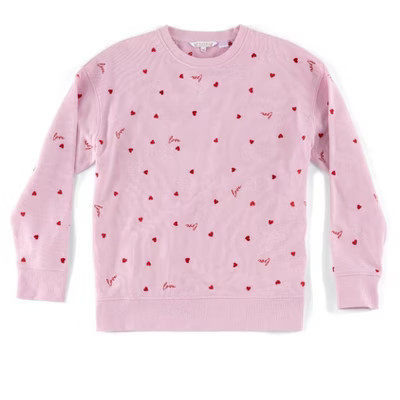 Pink and Red Hearts Sweatshirt, Large | Target