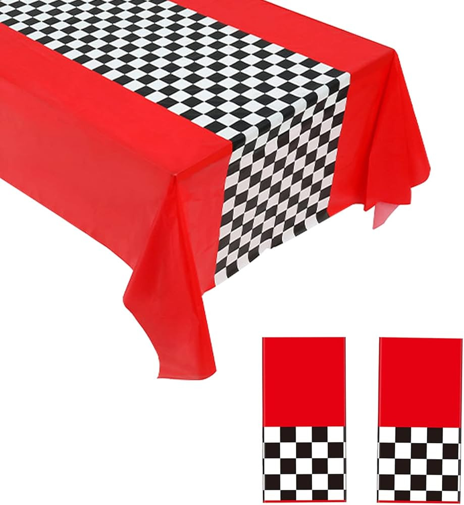 2PCS Racetrack Tablecloth Racing Car Table Covers 54"x108" Disposable Rectangular Car Birthday Pa... | Amazon (CA)