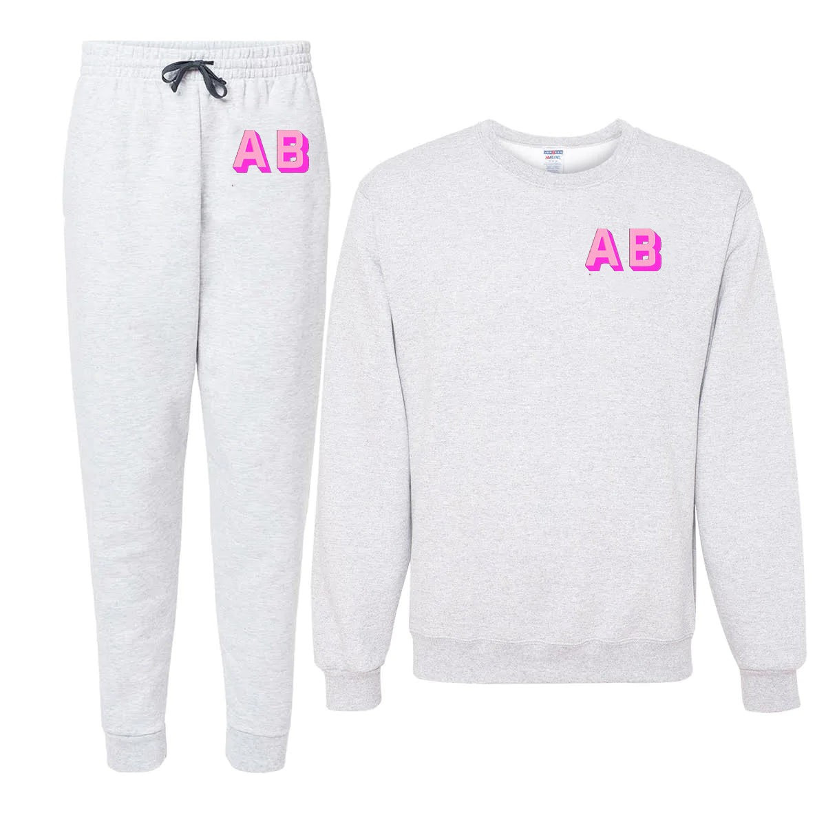 Shadow Block Jogger Sweat Set | United Monograms