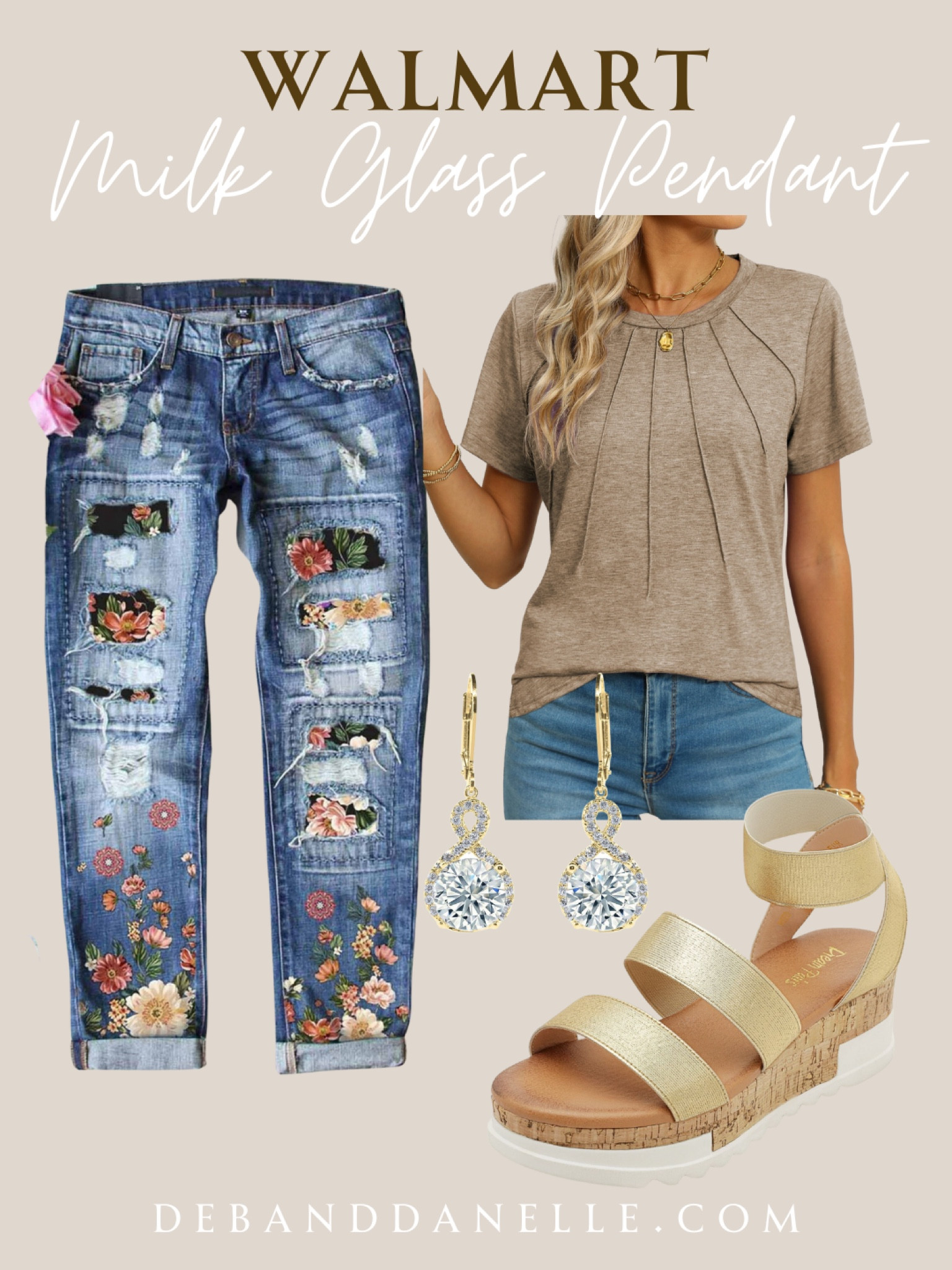 How fun are these tummy control ripped jeans with floral patches! Pair them with a plain top and some fun shoes and you have a great outfit! All of this is from Walmart! 

#LTKMidsize #LTKFindsUnder50 #LTKxWalmart