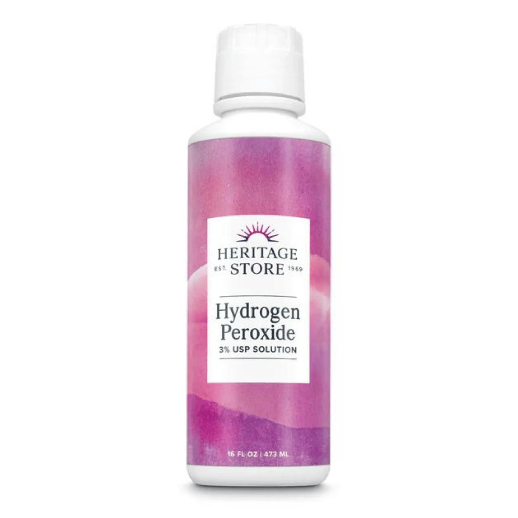 Heritage Store Hydrogen Peroxide 3% USP Solution (16 fl oz) #10087710 | Smallflower