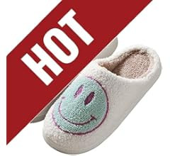Bevaney Smile Face Slippers for Women, Soft Plush Smile Slippers Retro Preppy Slippers with Smile... | Amazon (US)