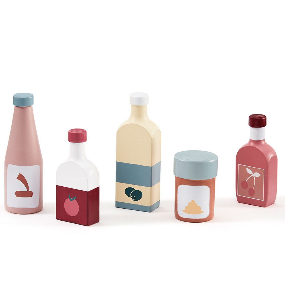Kids Concept Wooden Toy Pantry Bottles Set | Cuckooland