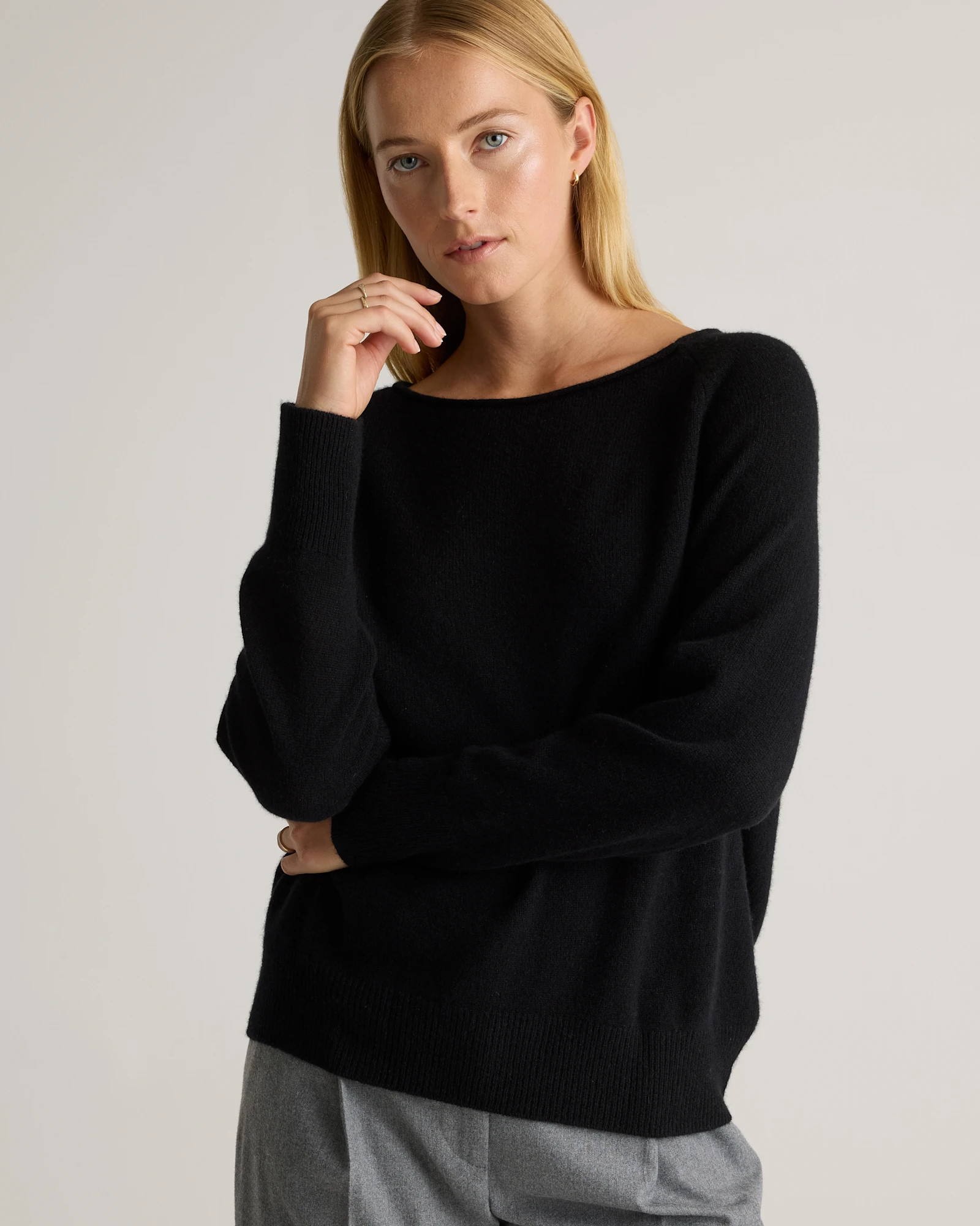 Mongolian Cashmere Boatneck Sweater | Quince