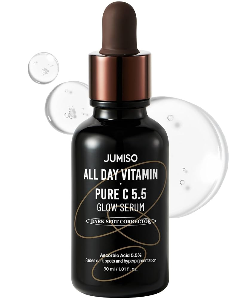 JUMISO All Day Vitamin Pure C 5.5 Glow Serum - L-Ascorbic Acid Alpha-Arbutin Aronia Extract Impro... | Amazon (US)