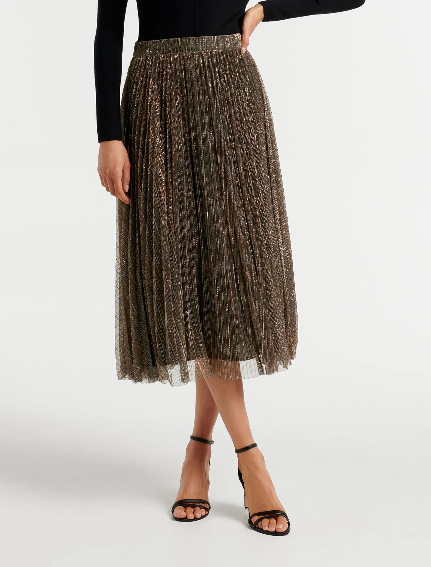 Jenny Pleated Plisse Skirt | Ever New (CA)