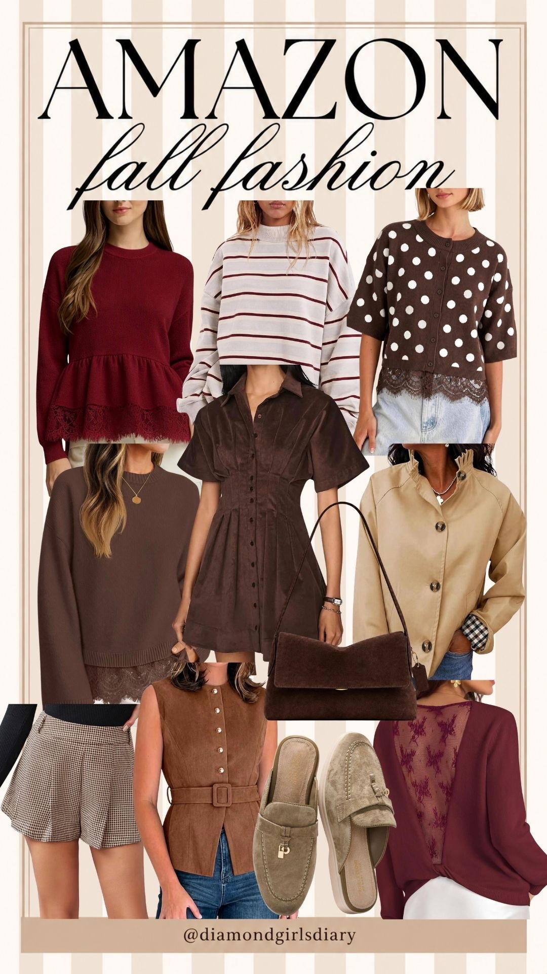 Fall fashion from Amazon. Fall dress, lace details, polka dots, suede jackets, fall shoes, fall sweaters.

#LTKootd #LTKSeasonal #LTKSaleAlert