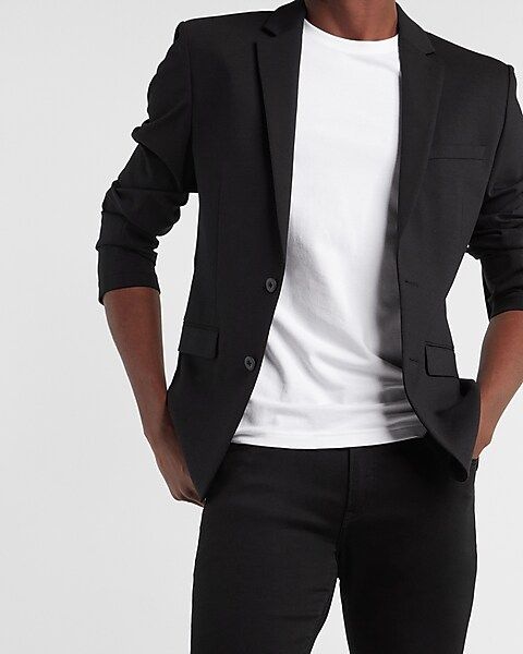 Extra Slim Black Luxe Comfort Soft Suit Jacket | Express