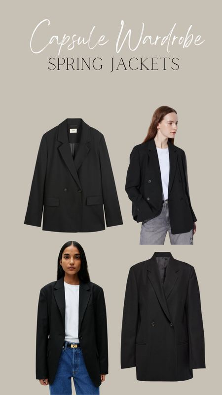 Capsule wardrobe, spring jackets
Black blazer edit



#LTKstyletip #LTKSeasonal #LTKeurope