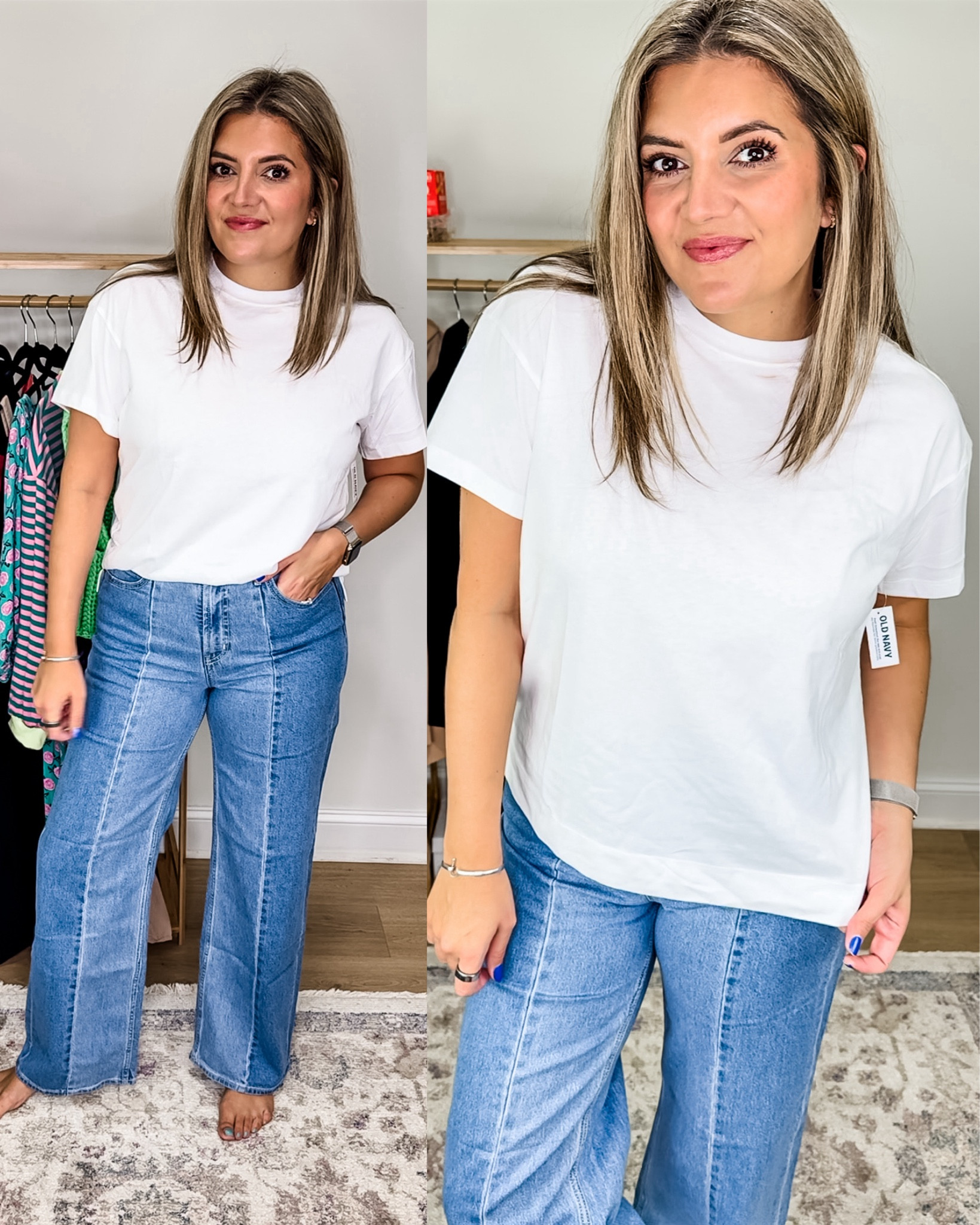 Old navy fall new arrivals!! @oldnavy size 8 fall outfits. White tee fits tts. Wide leg jeans fit tts in general but size down in between. 

Old Navy Labor Day weekend sale!! #oldnavy #oldnavystyle #size8 


#LTKFindsUnder50 #LTKFindsUnder100 #LTKSaleAlert