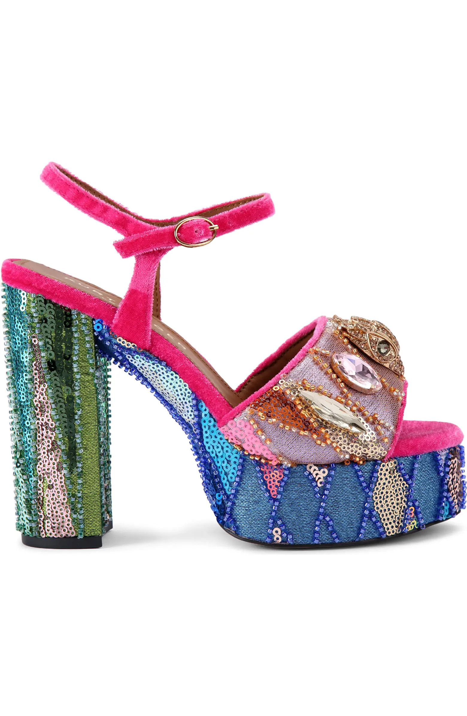 Kurt Geiger London Kensington Ankle Strap Platform Sandal (Women) | Nordstrom | Nordstrom