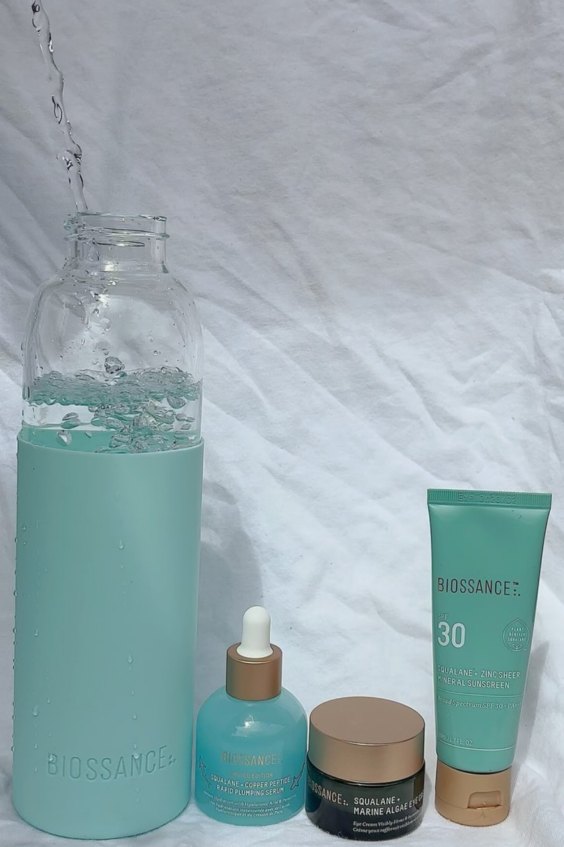 I love me some biossance! the water bottle is so cute 😍