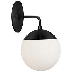 Dayana 11 3/4" High Matte Black Wall Sconce | Lamps Plus