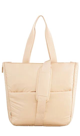 The Expandable Puffy Tote in Beige | Revolve Clothing (Global)