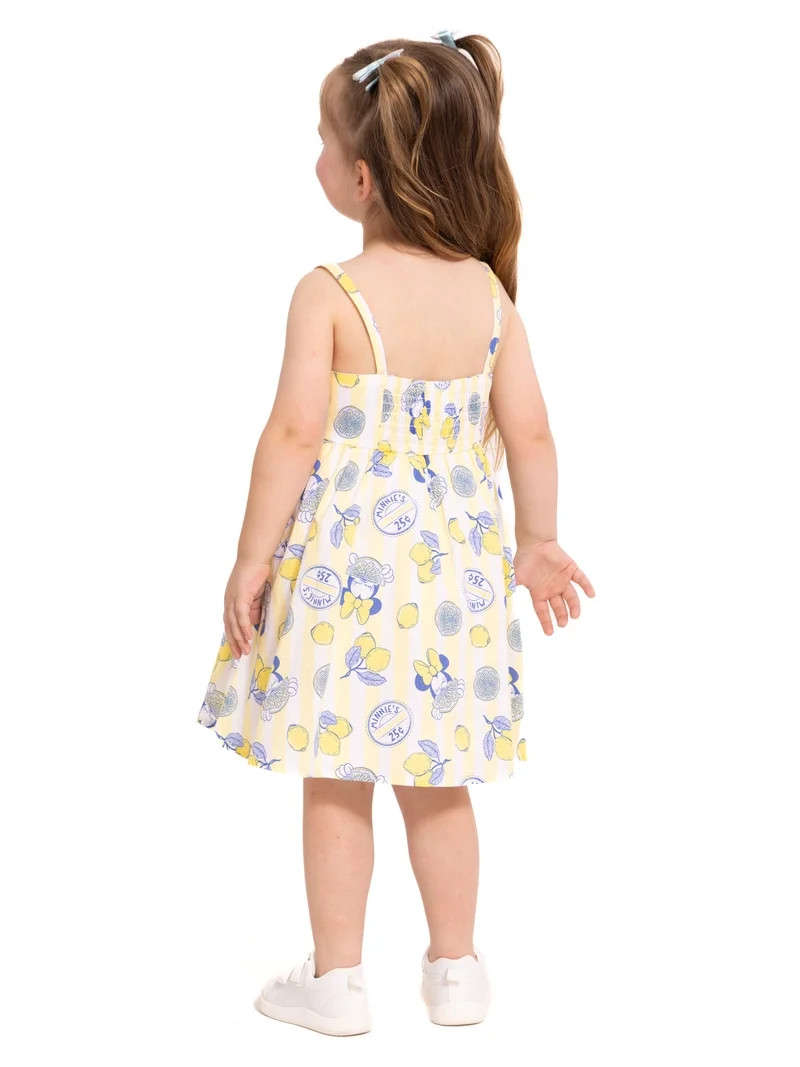 Minnie and Friends Toddler Girls Allover Print Sleeveless Dress, Sizes 12M-5T | Walmart (US)