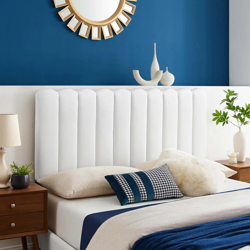 Cecchino Velvet Upholstered Panel Headboard | Wayfair North America