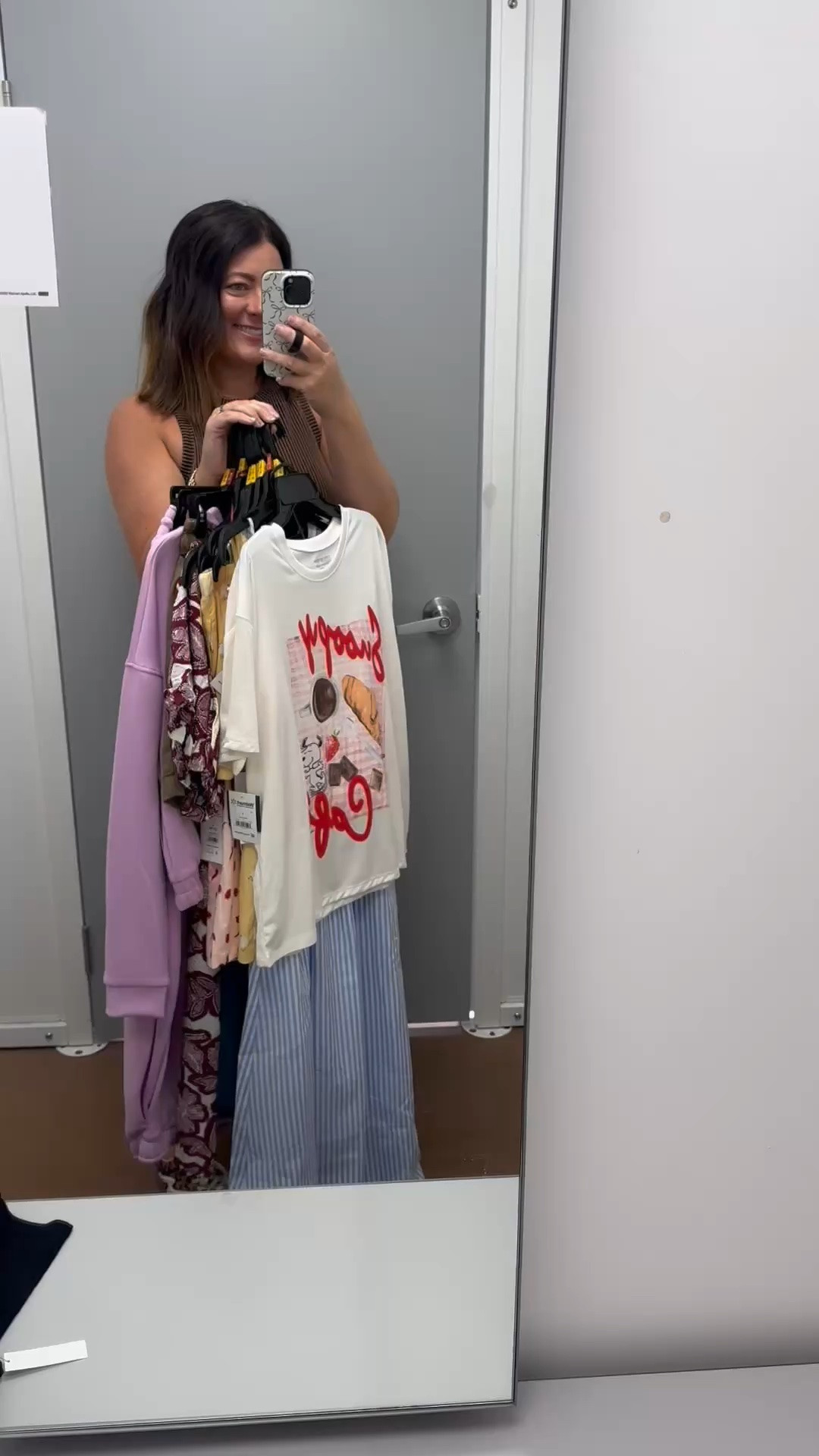 “Walmart is absolutely NOT playing this season 👏🏼✨ Dresses, tanks, shorts, pajama sets & the DREAMIEST sweatsuit fabric everrrr 🤍 Everything was cute… but that first set?! Immediate add to cart. Running to Walmart might be necessary 🛒”