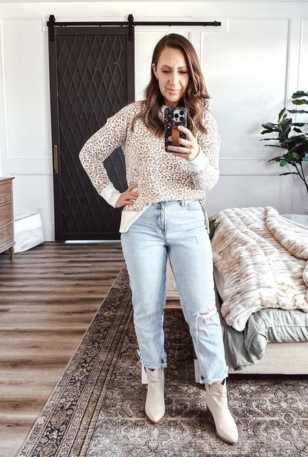 This sweater came in a two pack!! Soooo comfortable and can be worn with leggings, skinny jeans and the price!! But the real star… the most comfortable short cowboy boots! Obsessed!! #walmartfashion @walmartfashion #ad

#LTKHoliday #LTKbeauty #LTKSeasonal