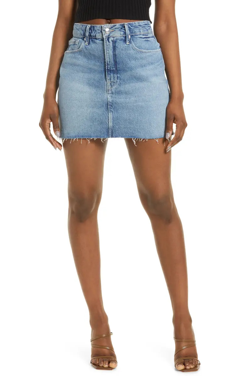 Good American Good Waist Denim Miniskirt | Nordstrom | Nordstrom