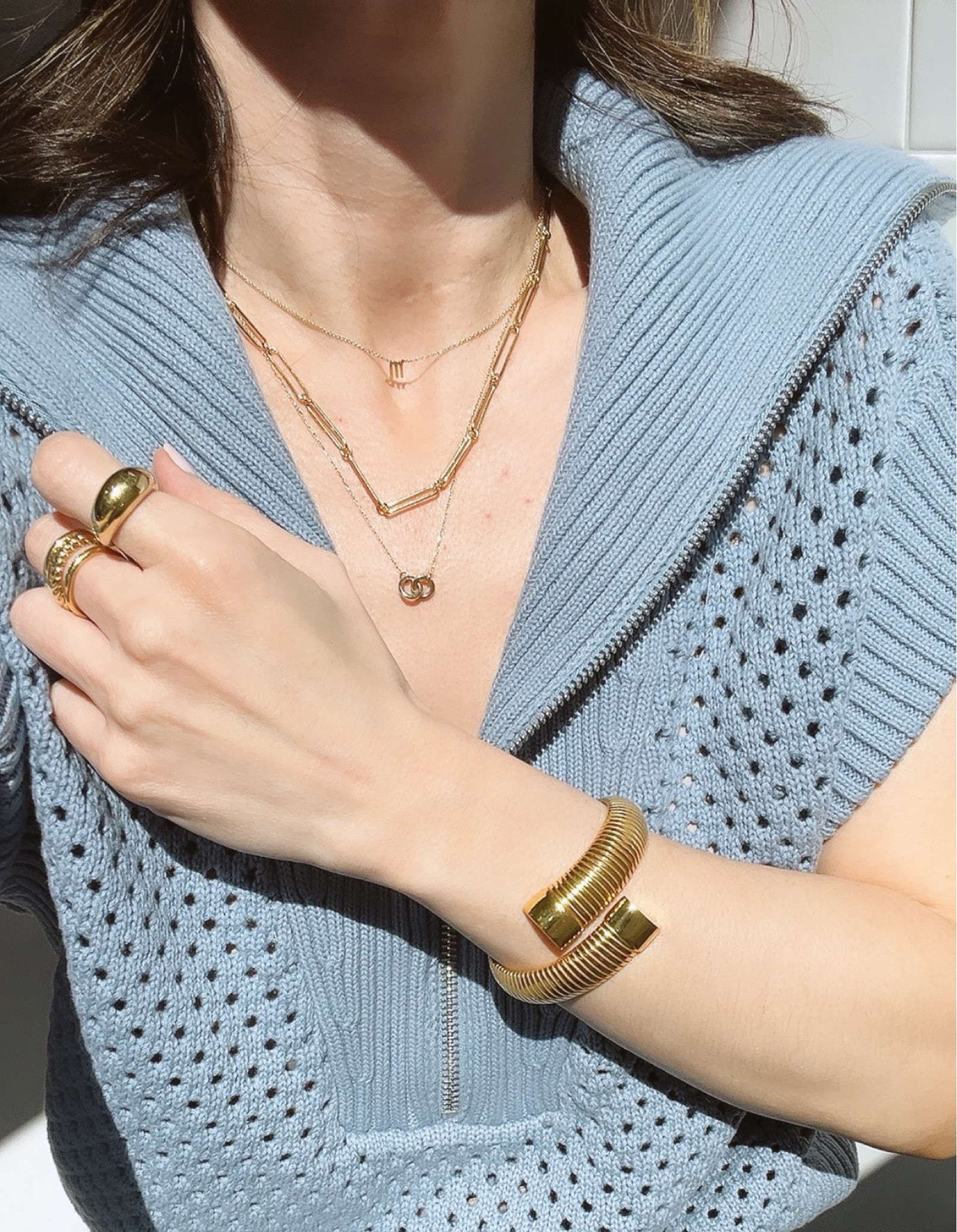 Todays jewelry 
SORU jewelry code: MAREE15
Aurate code: MAREE30
Miranda Frye code: ALITTLEBITETC 

#LTKOver40