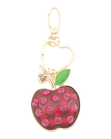 Crystal Apple Key Fob Charm | TJ Maxx