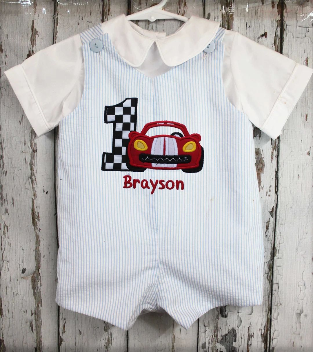 Boy Race Car Birthday Outfit Birthday Racing Party, Race Car Romper Shortall Longalls Bubble Add ... | Etsy (US)