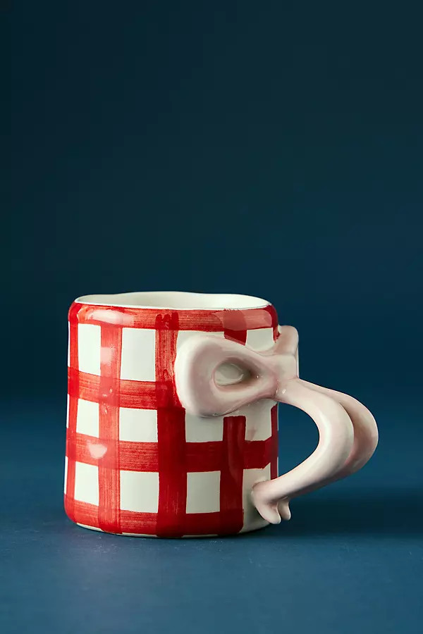 Damson Madder Hand-Painted Bow Mug | Anthropologie (UK)