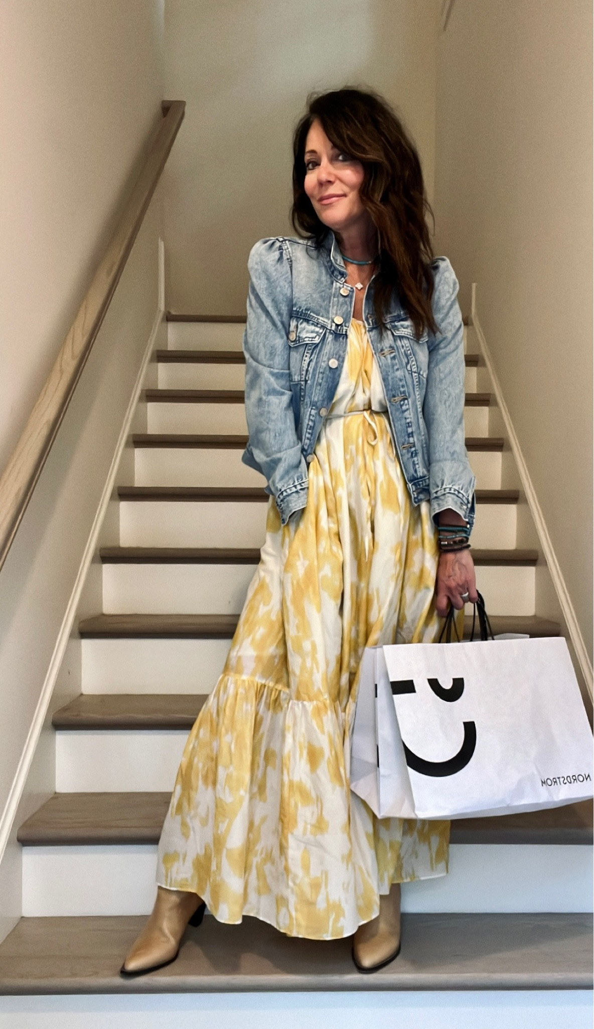 In love  with this dress 💛 and if I didn’t k ow better I would have thought this fabric was actually a Zimmerman dress! Run, it’s good!! 
Also if you’re buying Isabel Marant boots for the first time, I always go up one full size to 39 for size 8!  Buying these denim booties asap!

#LTKFestival #LTKparties #LTKfindsunder100