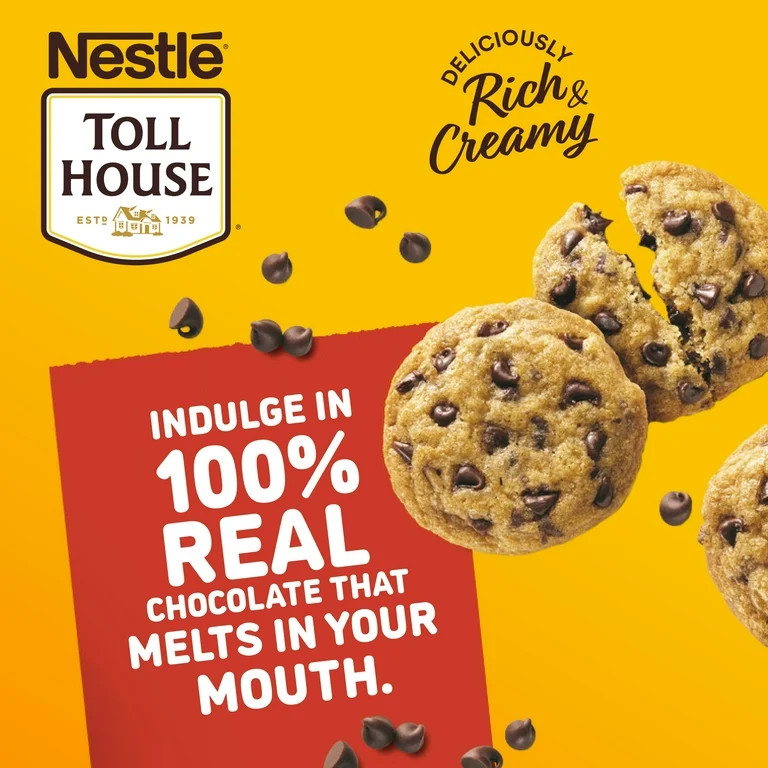 Nestle Toll House Semi Sweet Chocolate Mini Regular Baking Chips, Morsels, 10 oz Bag | Walmart (US)
