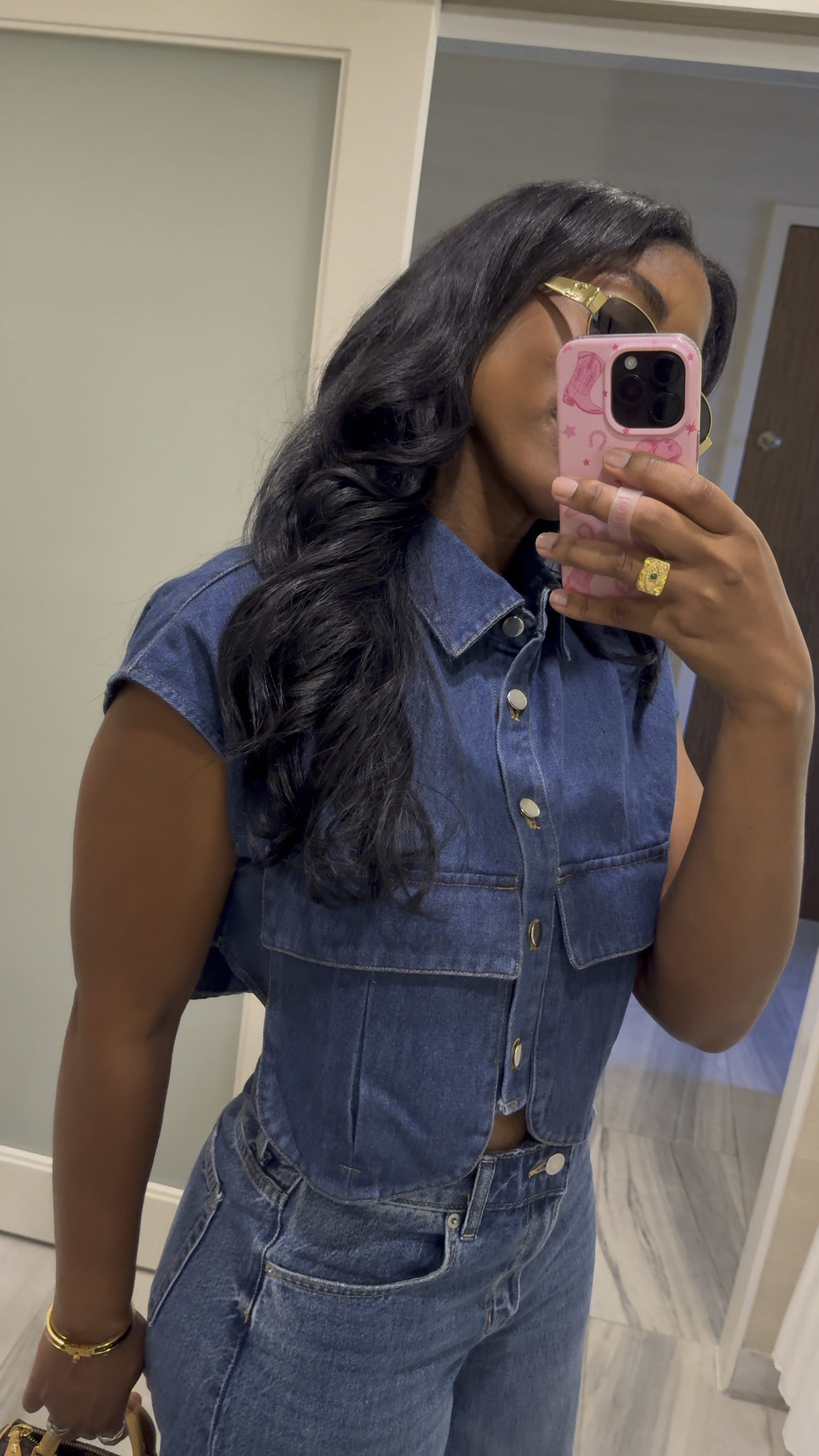 This denim top from Amazon is so freaking cute! I love the fit and style. It comes in a few different washes. I’m wearing a size medium. Size up for an oversized fit! Jeans, fall fashion, Amazon fashion, denim 

#LTKStyleTip #LTKFindsUnder50 #LTKVideo