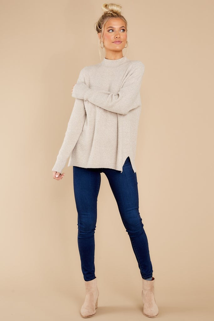 Natalie Oatmeal Sweater | Red Dress 