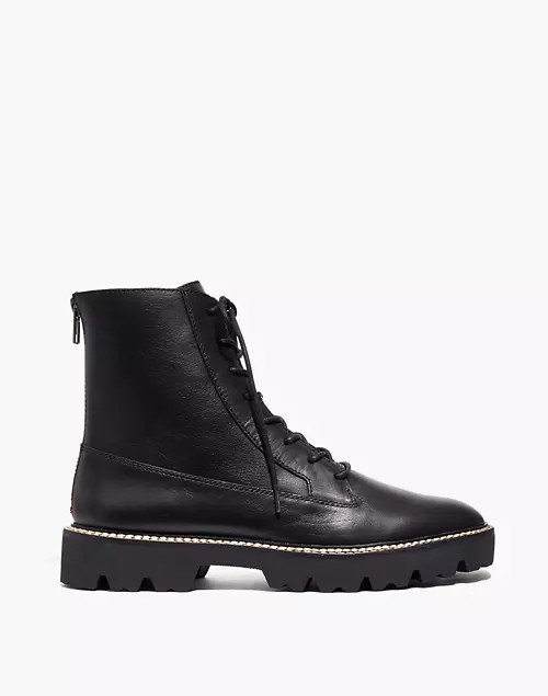 The Citywalk Lugsole Lace-Up Boot in Leather | Madewell